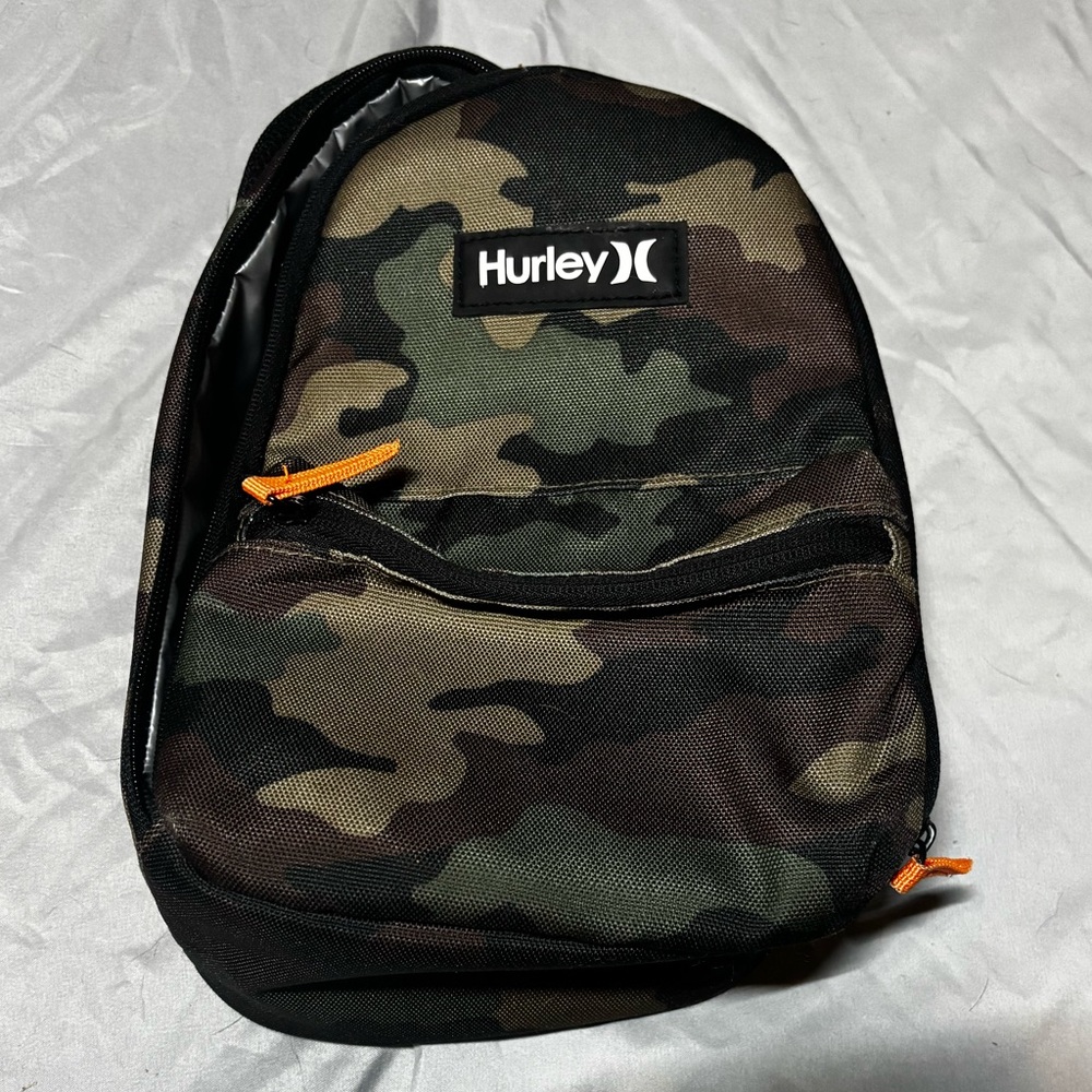 Hurley Men's Camouflage Lunchbox with Orange Accents